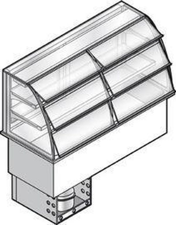 Встраиваемый прилавок-витрина для холодных блюд Emainox I7VVC2RVR3