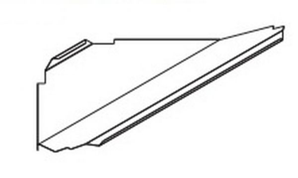 Днище фриза для модульного стеллажа UCGE (внешний угол)