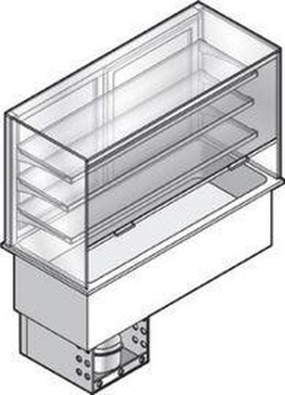 Встраиваемый прилавок-витрина для холодных блюд Emainox I7VVQC3RPR4