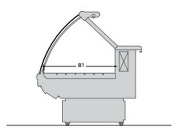 Рыбная витрина Criocabin ERGO ER500 1250 (выносной холод)