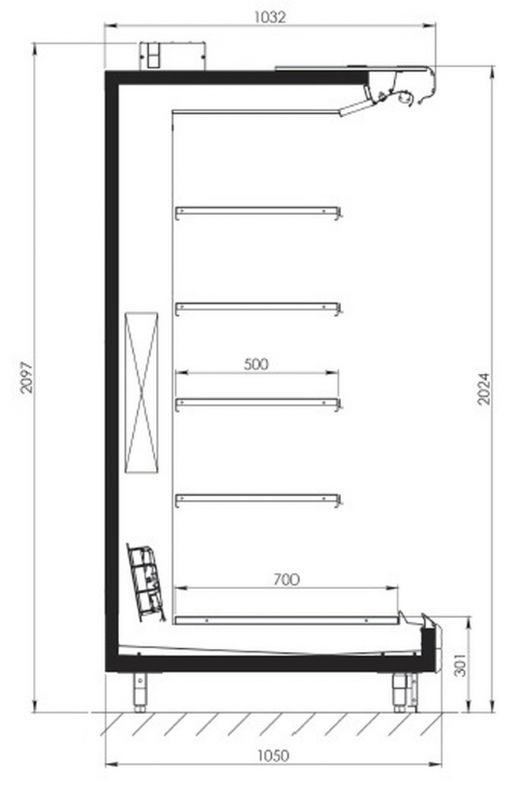 Пристенная горка FREOR Jupiter L7 2500 (вынос)