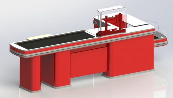 Кассовый бокс "Интерстеп" 120/90ТР для супермаркетов