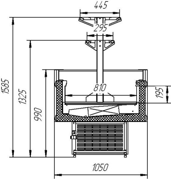 Бонета низкотемпературная Айсберг Айс-2,1 (вынос)