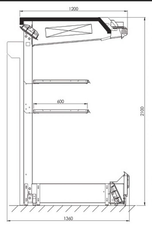 Холодильный стеллаж  FREOR Jupiter Back Loader L8-3750