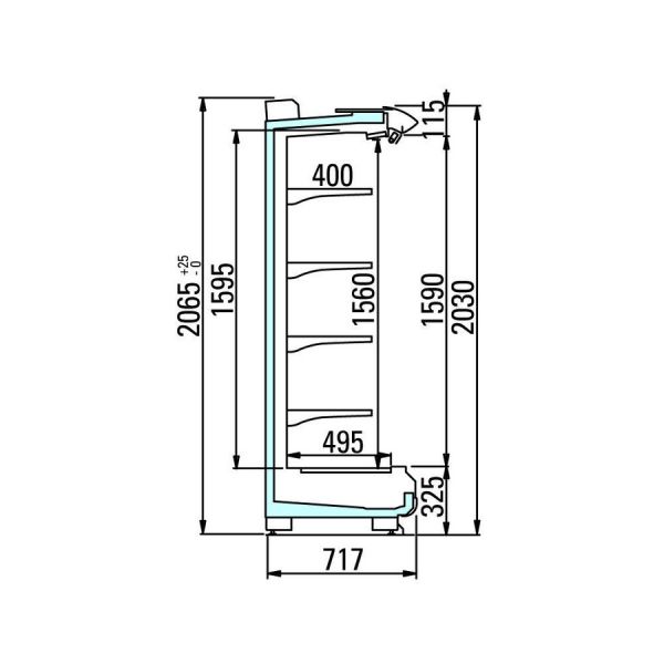 Пристенная горка Arneg PANAMA 3 70 H203 TSC 1850