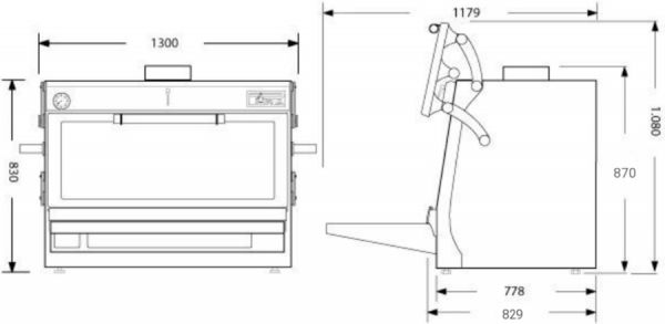 Гриль-печь BBQFIRE BR-120 ED