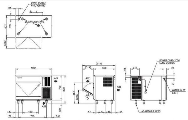 Льдогенератор Hoshizaki IM100CNE23