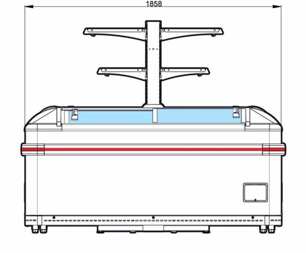 Ларь морозильный Ариада London LM 185 (торец)