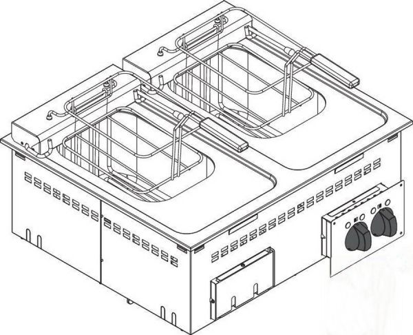 Фритюрница встраиваемая Tecnoinox DFR70ES0