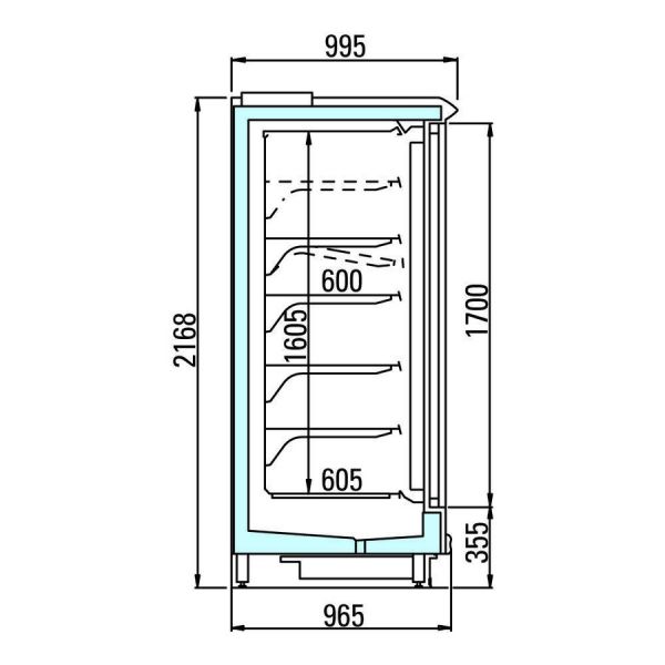 Пристенная горка Arneg BREMA 5 H216 2343