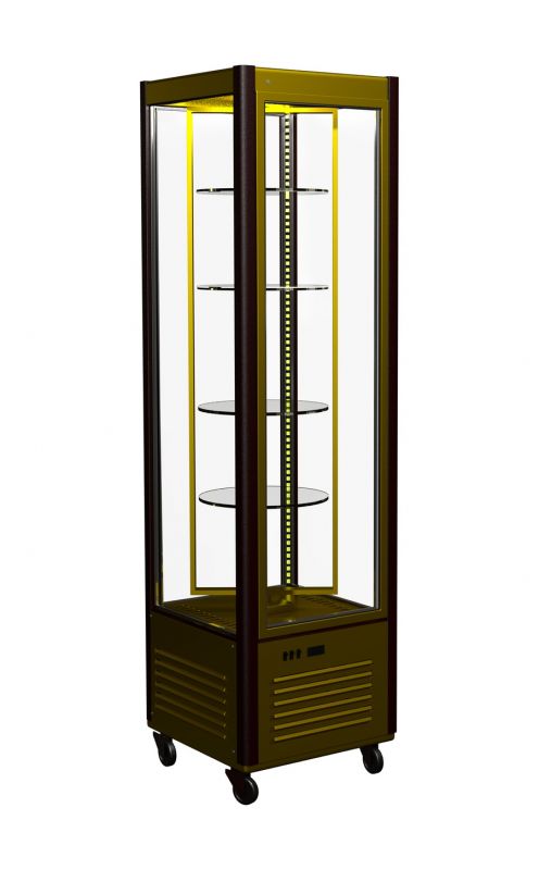 Шкаф холодильный кондитерский Полюс R400C Carboma Люкс INOX (D4 VM 400-1)