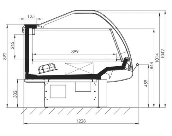 Холодильная витрина Diona S Freezer 250