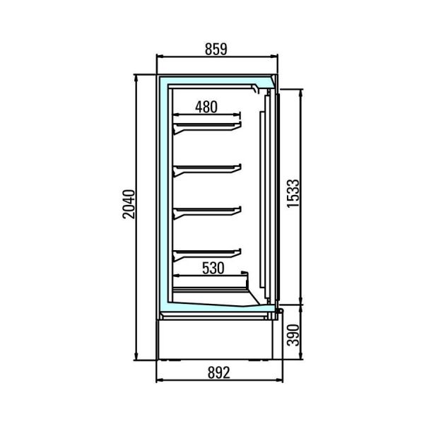 Пристенная горка Arneg BRIONI 2 BT 1250