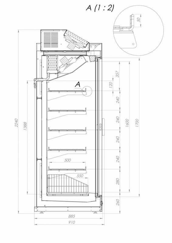 Шкаф морозильный PLANAI 200 НТ (2 кассеты)