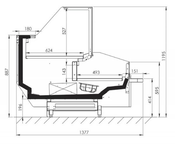 Холодильная витрина FREOR Diona QB DD 250