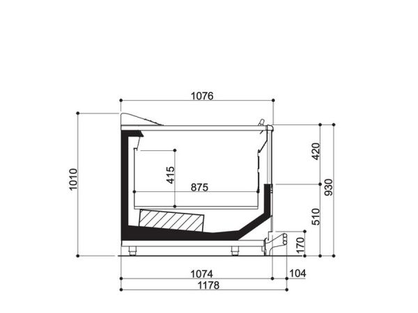 Морозильная бонета Costan TORTUGA 2 HG400 1800-MT1730