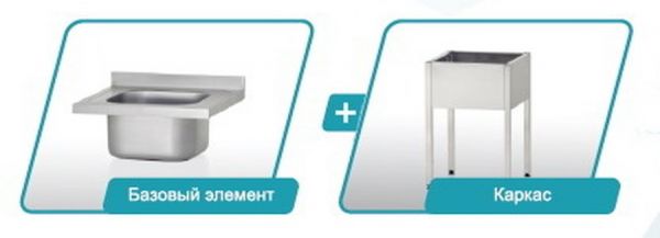 Каркас ванны ВМСн-630/2 "Norma Inox"