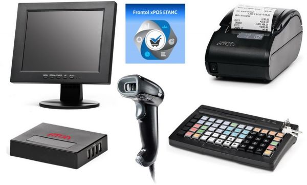POS-комплект (HUB-19 54ФЗ, SJ-1088, KB-60 MSR, 2D-HW1450, АТОЛ 11Ф с ФН, Linux, Frontol xPOS ЕГАИС)