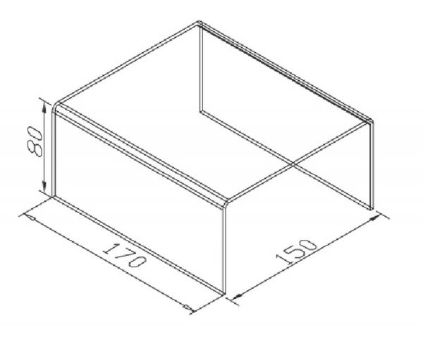 Подставка 170х150х80 176.00.05 (оргстекло)