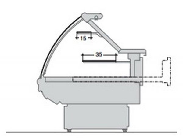 Кондитерская витрина Criocabin ERGO ER300 3750 (выносной холод)