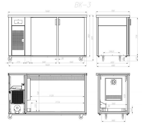 Пивной кегератор ITON BK-3 (без оснащения)