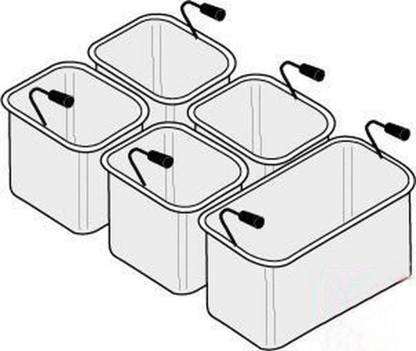 Корзины 1хGN1/3-200 и 4хGN1/6-200 для макароноварок Tecnoinox