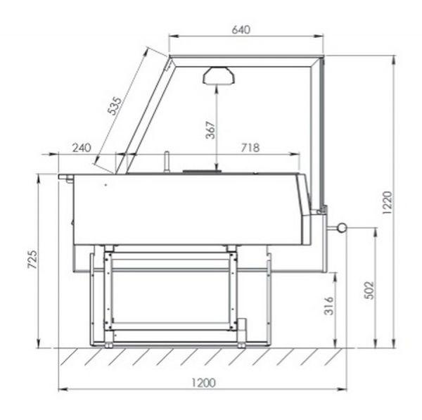 Тепловая витрина FREOR Vega QB HDV 1752