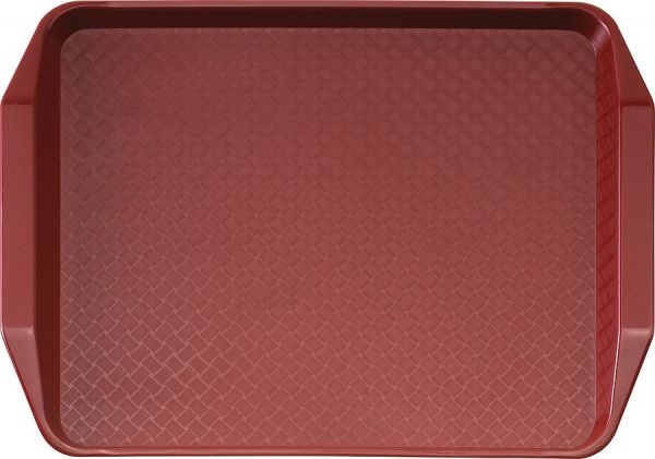 Пластиковый поднос 30х43 см Cambro 1217FFH 416 (клюквенный)