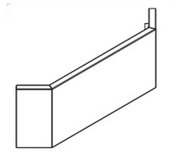 Панель фриза (внешний угол) для стеллажа UCGE 40 см