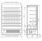 Пристенная витрина Полюс FС 20-07 VM 1,3-2 (Carboma Cube 1930/710 ВХСп-1,3)