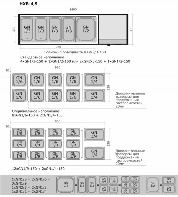 Настольная холодильная витрина ToppingBox НХВсп-4,5 (с прямоугольным стеклом)