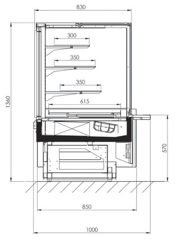 Холодильная витрина FREOR Elisa QB 1250