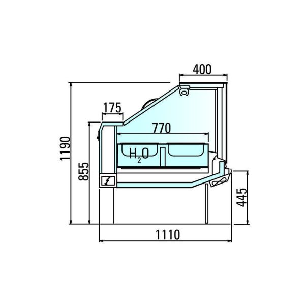 Тепловая витрина Arneg VENEZIA 2 VDA TCBM TCBM 1250