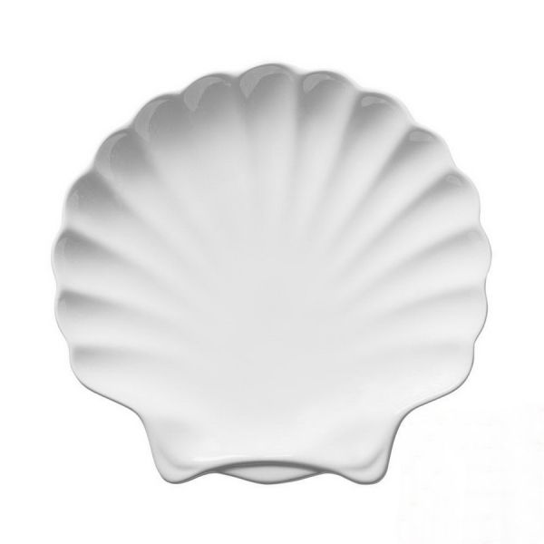 Блюдо раковина Cameo Imperial White 25,5х24,5 см