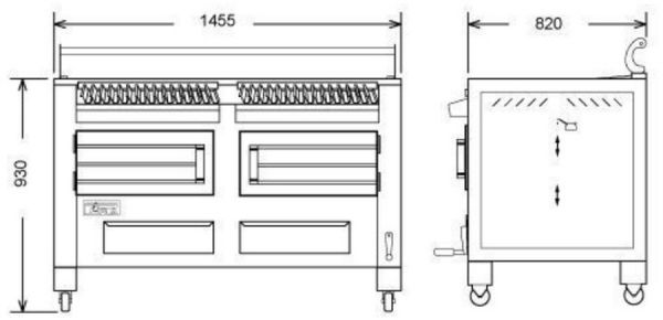 Гриль-мангал BBQFIRE M150