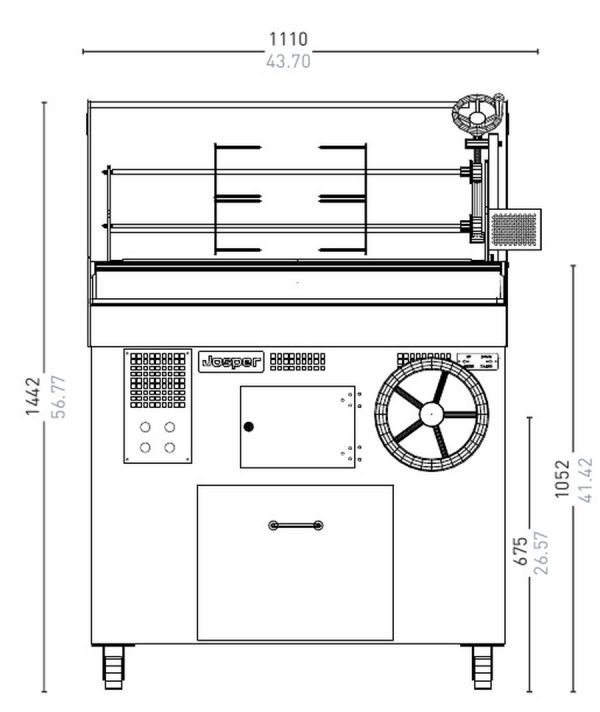 Угольный гриль-мангал Josper BC2-EM