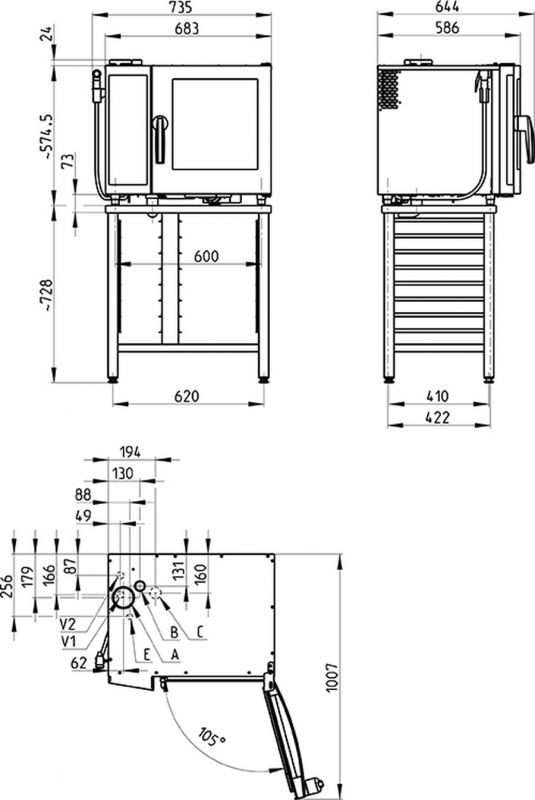 Пароконвектомат Retigo B623I VISION II (инжектор)