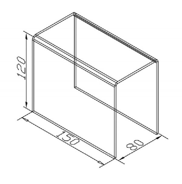 Подставка 150х80х120 176.00.03 (оргстекло)