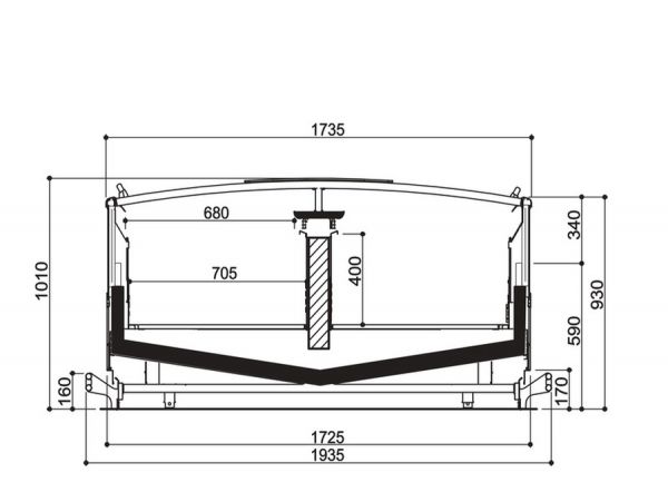 Морозильная бонета Costan TORTUGA 2 LG300 1800-2500