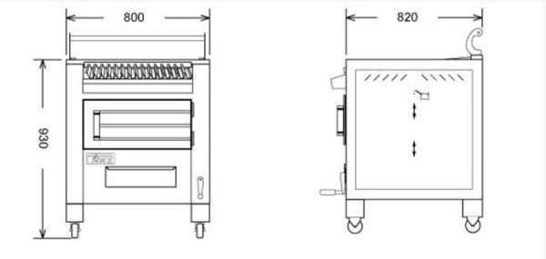 Гриль-мангал BBQFIRE M80