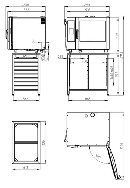 Шкаф пекарский Retigo DM5