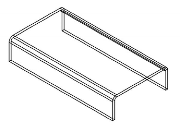 Подставка 15х8х3 176.00.06 (оргстекло)