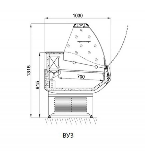 Холодильная витрина Ариада Ариэль ВУ 3-200