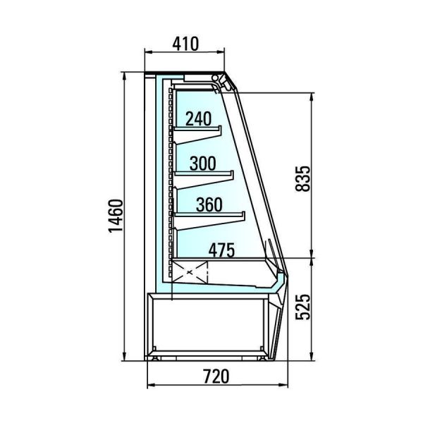 Полувертикальная горка Arneg GENIUS 2 H145 GI TSC