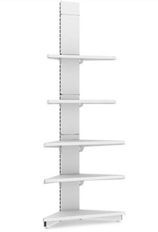 Пристенный стеллаж Eco Line для магазина угловой внешний H=2250 мм