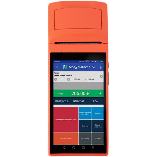 Модуль Касса MSPOS-K ПТК ФН (сканер, аккумулятор, USB, 3G, Wi-Fi)
