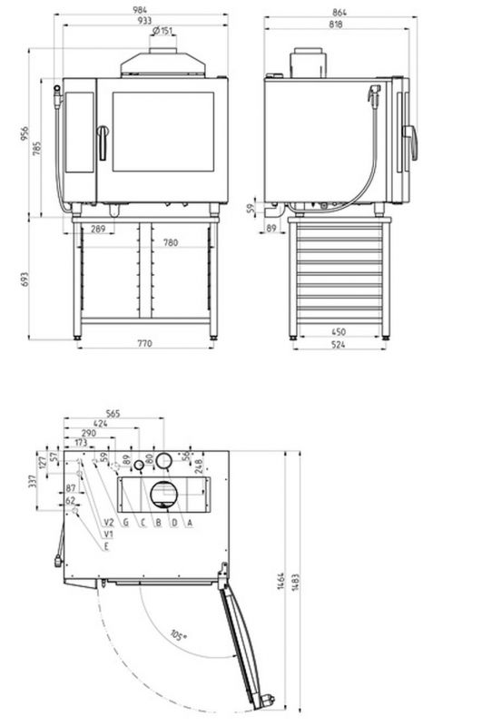 Пароконвектомат Retigo B611IG VISION II (инжектор)