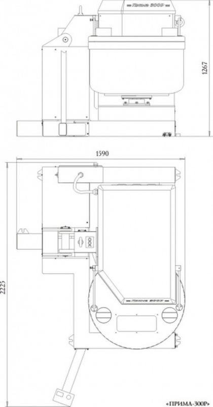 Машина тестомесильная "Прима-300Р"