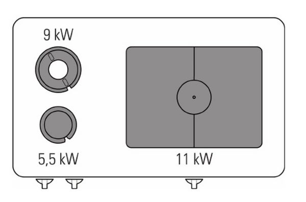 Плита газовая комбинированная 900 серии Tecnoinox PCPG12FG9