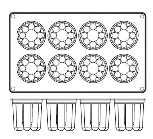 Форма для выпечки гибкая Paderno 47742-52